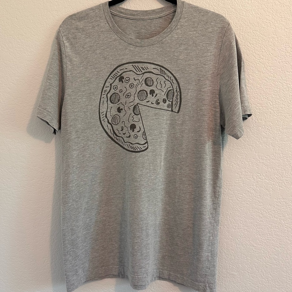 Father And Child / Pizza and Slice Matching T-shirts In Gray Color. - Picture 8 of 13